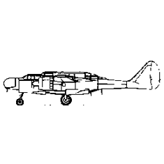 #P64. NORTHROP P-61A AND P-61E BLACK WIDOW AND “E” MODEL