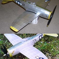 KIT #40 THE REPUBLIC P-47 THUNDERBOLT WW2 U.S. AIR FORCE FIGHTER. BUILD ANY ONE OF 3 DIFFERENT VERSIONS FROM THE KIT 