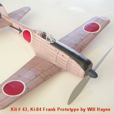 KIT # 43 NAKAJIMA Ki-84 FRANK KIT # 43 NAKAJIMA Ki-84 FRANK